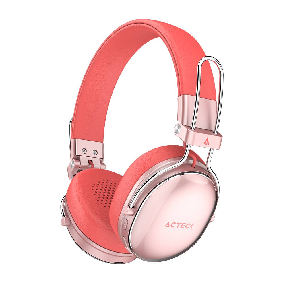 Audífonos Inalámbricos Bluetooth Luxe Chic HP710 Acteck Elite Series Duración de batería hasta 30h - Color Salmon. AC-940894 Audífonos Inalámbricos Bluetooth Luxe Chic HP710 Acteck Elite Series Duración de batería hasta 30h - Color Salmon. AC-940894